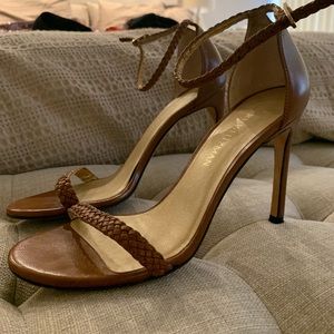 Leather Braided Stuart Weitzman Heels